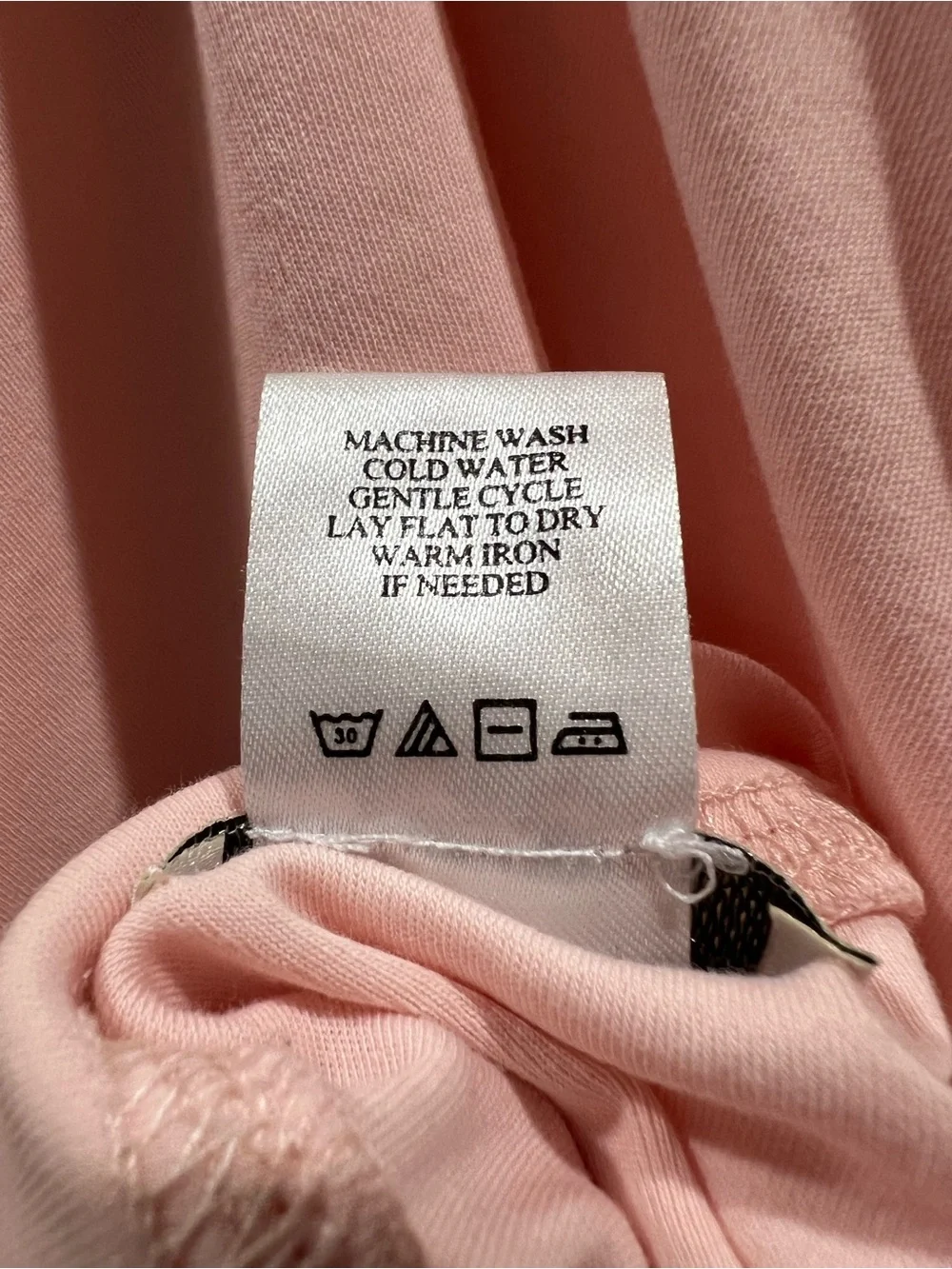 Cotn Collection Pink Short Sleeve V Neck Nightshirt Size Large